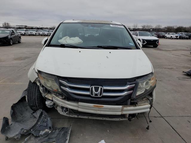 5FNRL5H95EB026276 - 2014 HONDA ODYSSEY TOURING WHITE photo 5