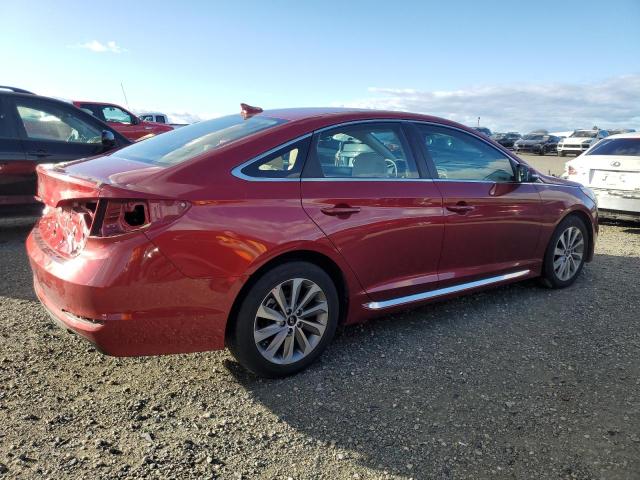 5NPE34AF8GH396411 - 2016 HYUNDAI SONATA SPORT RED photo 3