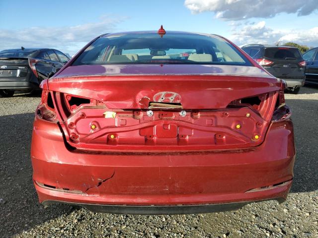 5NPE34AF8GH396411 - 2016 HYUNDAI SONATA SPORT RED photo 6