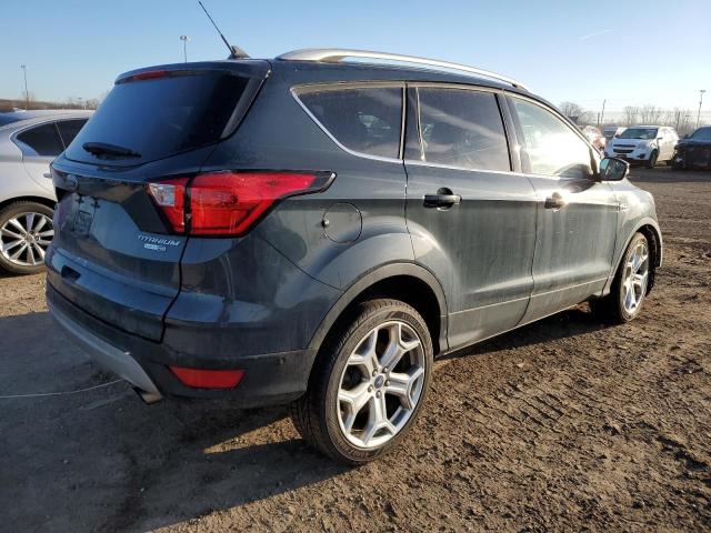 1FMCU9J98KUB85568 - 2019 FORD ESCAPE TITANIUM BLUE photo 3