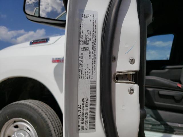 3C6UR5HJ3NG410416 - 2022 RAM 2500 TRADESMAN Biały zdjęcie 12