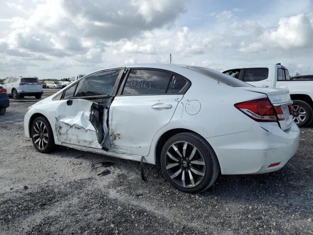 19XFB2F99EE058144 - 2014 HONDA CIVIC EXL თეთრი ფოტო 2