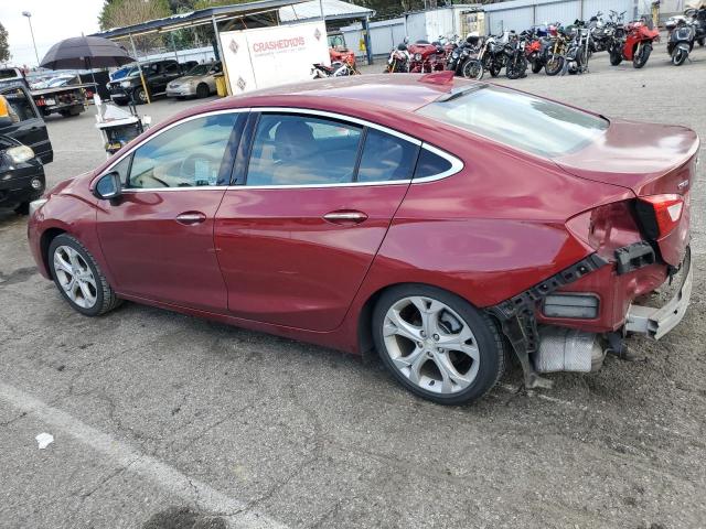 1G1BF5SMXJ7141633 - 2018 CHEVROLET CRUZE PREMIER RED photo 2