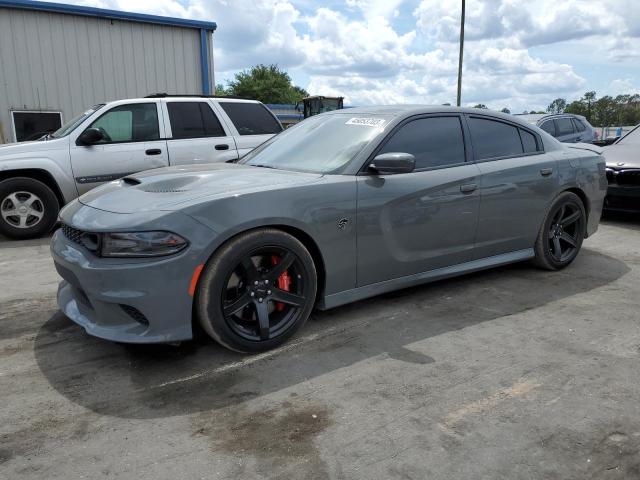 2C3CDXL9XKH570062 - 2019 DODGE CHARGER SRT HELLCAT GRAY photo 1