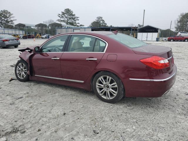 KMHGC4DF9CU199148 - 2012 HYUNDAI GENESIS 4.6L BURGUNDY photo 2