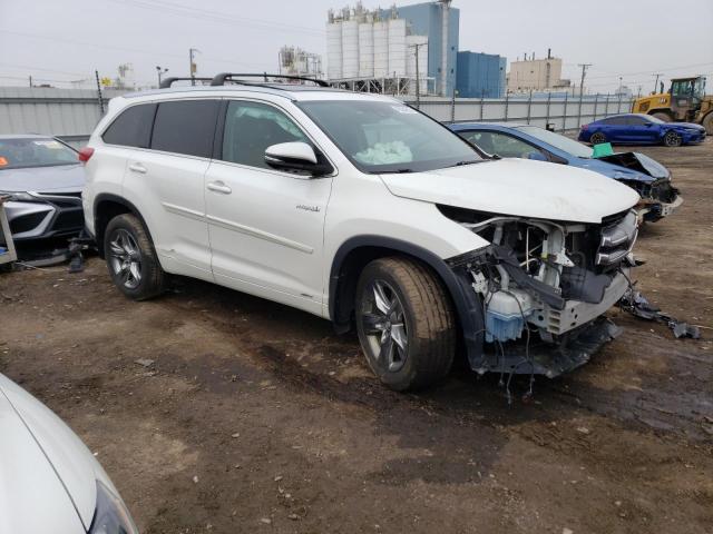 5TDDGRFH0JS045887 - 2018 TOYOTA HIGHLANDER HYBRID LIMITED WHITE photo 4