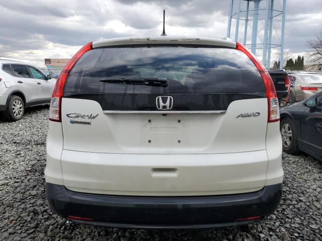 5J6RM4H75DL020554 - 2013 HONDA CR-V EXL WHITE photo 6