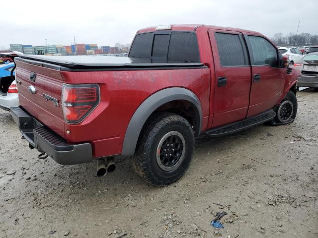 1FTFW1R61EFB30461 - 2014 FORD F150 SVT RAPTOR RED photo 3