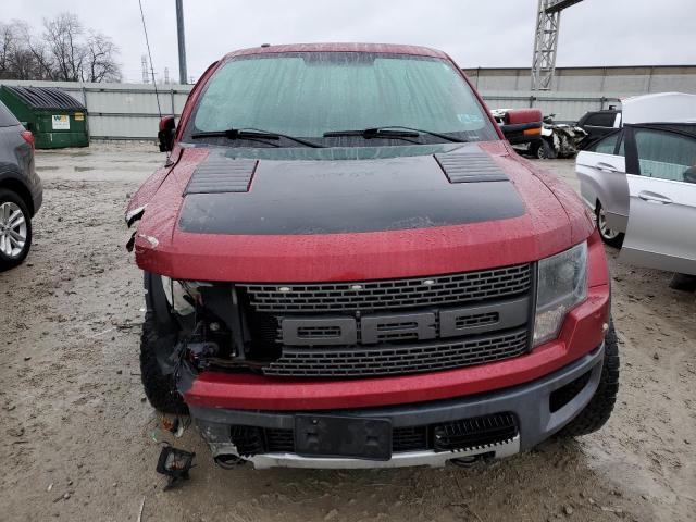 1FTFW1R61EFB30461 - 2014 FORD F150 SVT RAPTOR RED photo 5