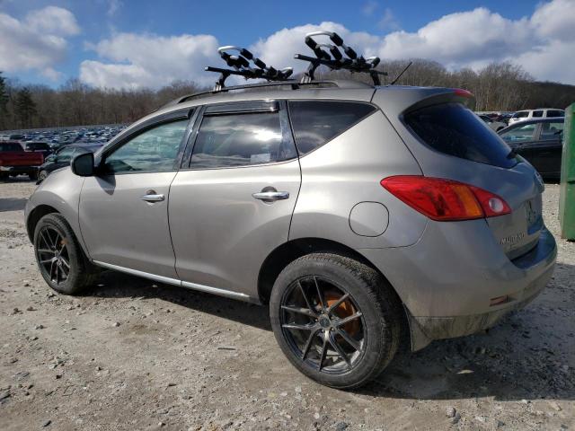 JN8AZ18W09W134997 - 2009 NISSAN MURANO S GRAY photo 2