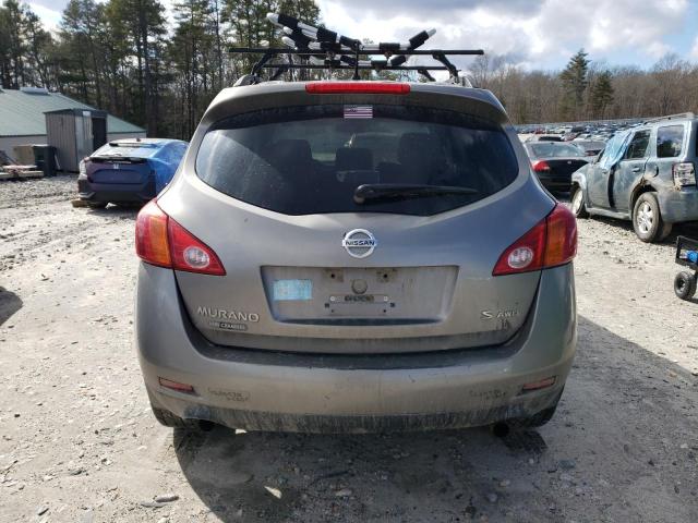 JN8AZ18W09W134997 - 2009 NISSAN MURANO S GRAY photo 6