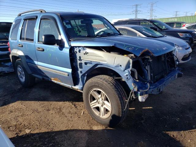 1J4GL48K35W604689 - 2005 JEEP LIBERTY SPORT BLUE photo 4