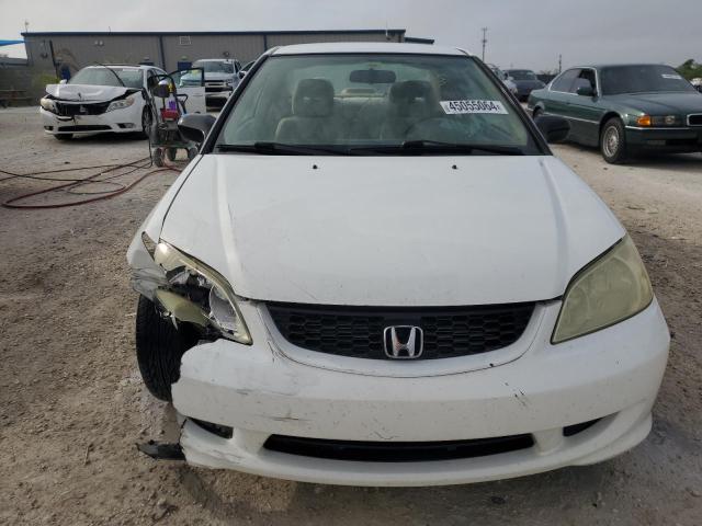 1HGEM22555L078019 - 2005 HONDA CIVIC LX WHITE photo 5