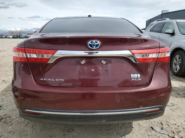 4T1BD1EB5FU036261 - 2015 TOYOTA AVALON HYBRID BURGUNDY photo 6