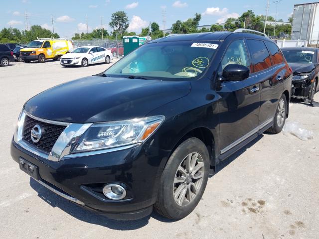 5N1AR2MN0FC690248 - 2015 NISSAN PATHFINDER S BLACK photo 2