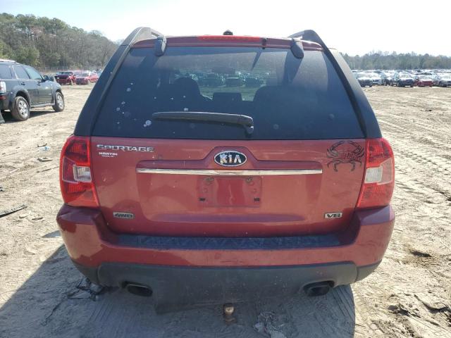 KNDKGCA3XA7704570 - 2010 KIA SPORTAGE LX RED photo 6