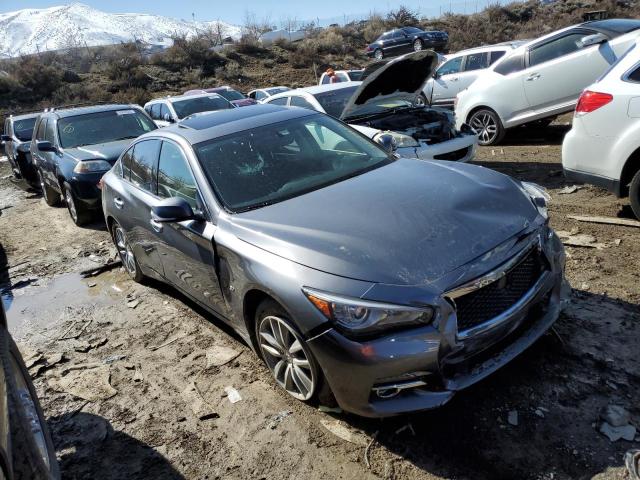 JN1BV7AR7FM400464 - 2015 INFINITI Q50 BASE GRAY photo 4