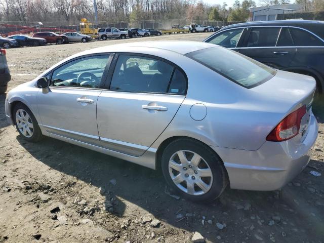 2HGFA16549H518624 - 2009 HONDA CIVIC LX SILVER photo 2