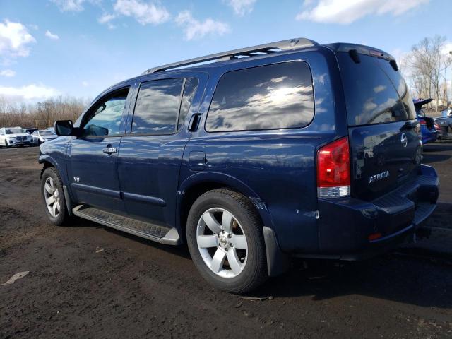 5N1BA08D58N613920 - 2008 NISSAN ARMADA SE BLUE photo 2