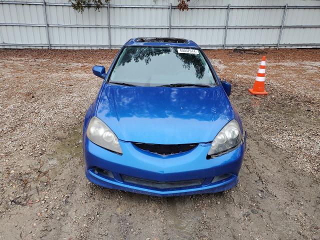 JH4DC54886S016786 - 2006 ACURA RSX BLUE photo 5