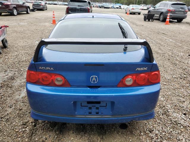 JH4DC54886S016786 - 2006 ACURA RSX BLUE photo 6