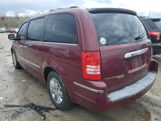 2A8HR64X38R751302 - 2008 CHRYSLER TOWN & COU LIMITED BURGUNDY photo 2