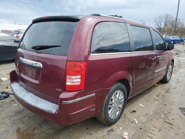 2A8HR64X38R751302 - 2008 CHRYSLER TOWN & COU LIMITED BURGUNDY photo 3