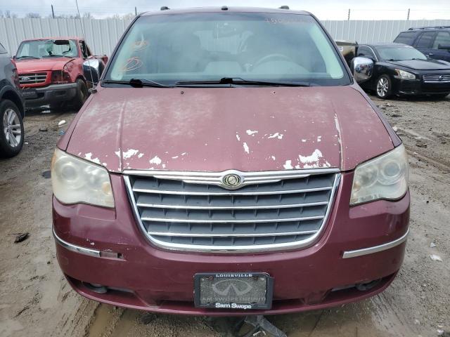 2A8HR64X38R751302 - 2008 CHRYSLER TOWN & COU LIMITED BURGUNDY photo 5