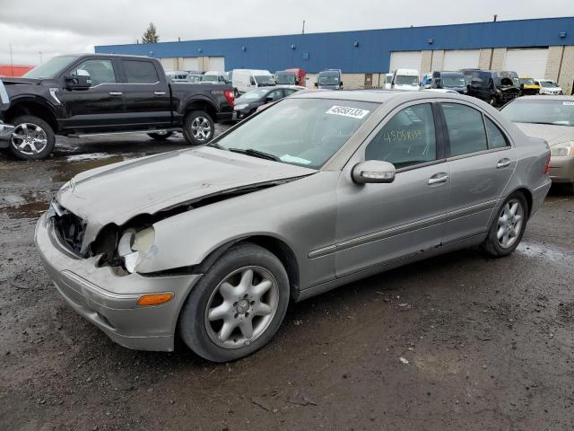 WDBRF61J24A577658 - 2004 MERCEDES-BENZ C 240 SILVER photo 1