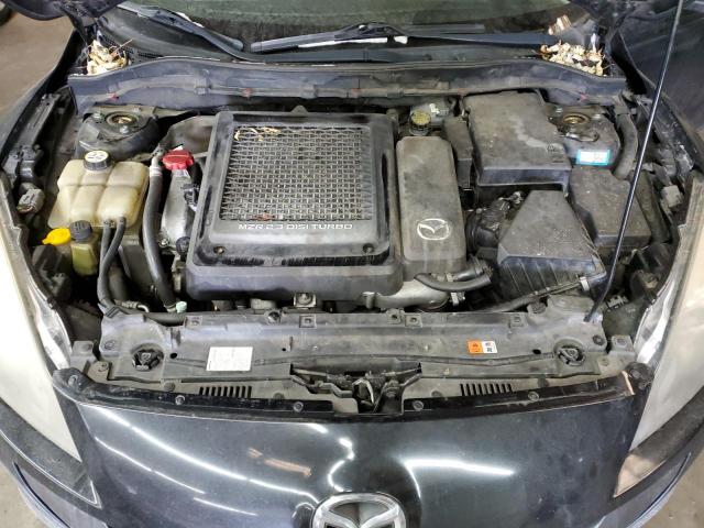 JM1BL1L39C1596509 - 2012 MAZDA SPEED 3 BLACK photo 11