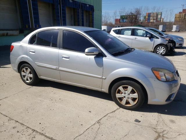 KNADH4A39B6930227 - 2011 KIA RIO BASE SILVER photo 4