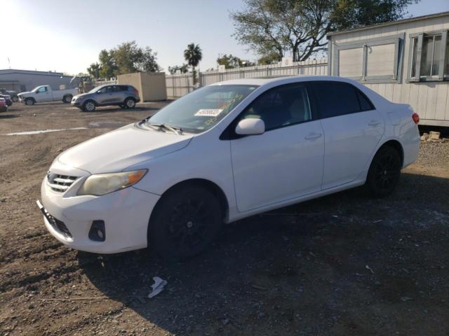 5YFBU4EE2DP104963 - 2013 TOYOTA COROLLA BASE WHITE photo 1