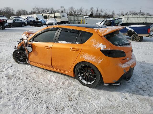 JM1BL1K43B1444170 - 2011 MAZDA SPEED 3 ORANGE photo 2