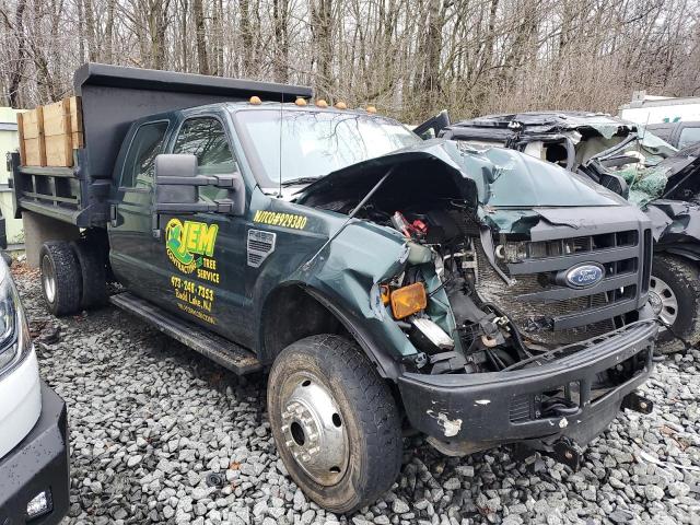 1FDXW47Y38EE53734 - 2008 FORD F450 SUPER DUTY GREEN photo 4