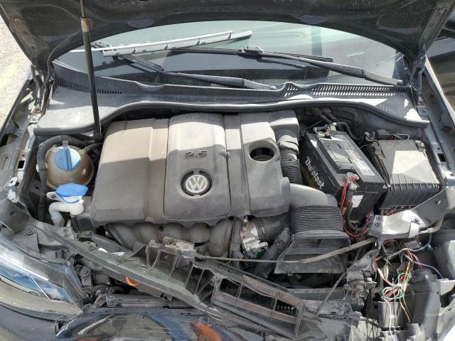 WVWAB7AJ0CW332813 - 2012 VOLKSWAGEN GOLF BLACK photo 11