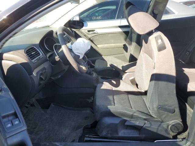 WVWAB7AJ0CW332813 - 2012 VOLKSWAGEN GOLF BLACK photo 7