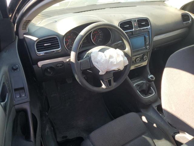 WVWAB7AJ0CW332813 - 2012 VOLKSWAGEN GOLF BLACK photo 8