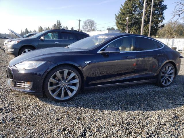 5YJSA1DP0DFP23714 - 2013 TESLA MODEL S Կապույտ լուսանկար 1