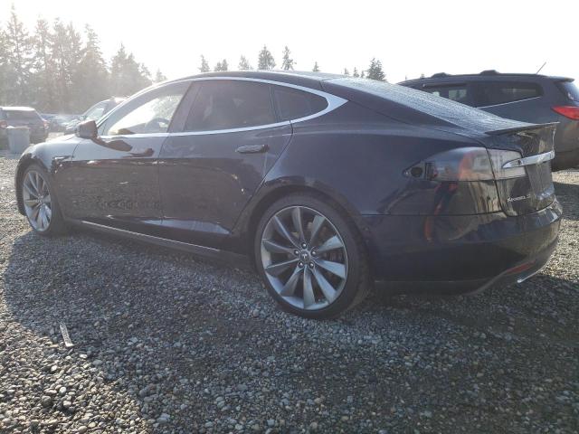 5YJSA1DP0DFP23714 - 2013 TESLA MODEL S Կապույտ լուսանկար 2