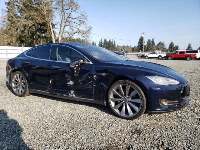 5YJSA1DP0DFP23714 - 2013 TESLA MODEL S Կապույտ լուսանկար 4