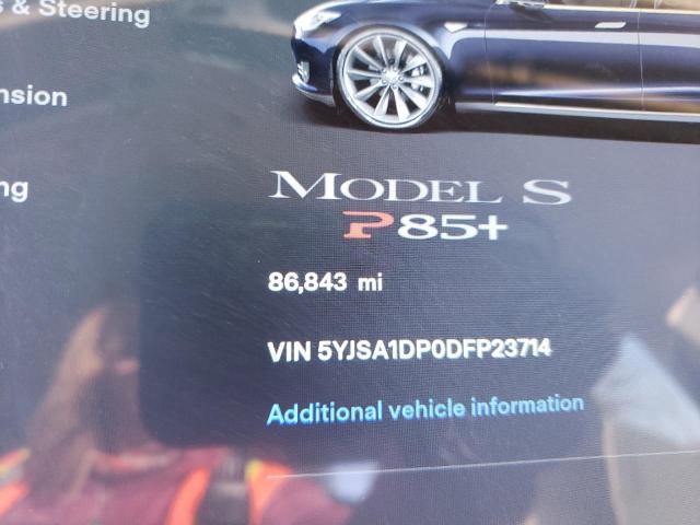 5YJSA1DP0DFP23714 - 2013 TESLA MODEL S Կապույտ լուսանկար 9