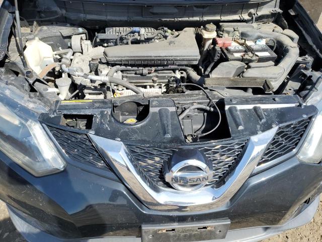 5N1AT2MVXEC801257 - 2014 NISSAN ROGUE S BLACK photo 12