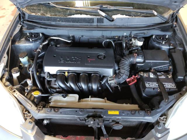 2T1KR32E67C639170 - 2007 TOYOTA COROLLA MA XR GRAY photo 11