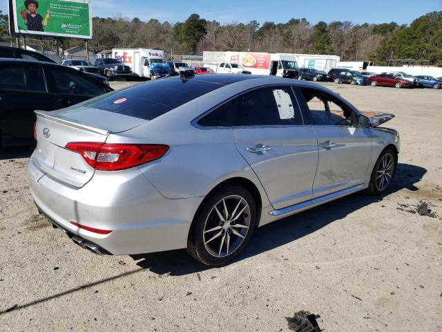 5NPE34ABXFH062103 - 2015 HYUNDAI SONATA SPORT SILVER photo 3