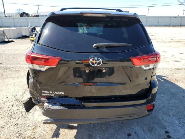 5TDZARFH9KS051986 - 2019 TOYOTA HIGHLANDER LE BLACK photo 6