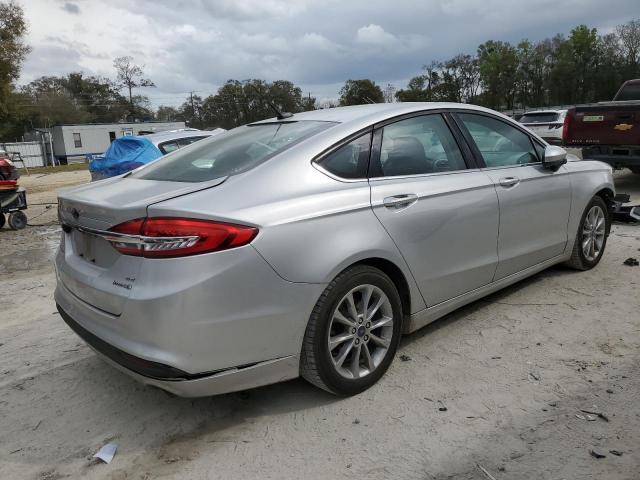 3FA6P0LU1HR381489 - 2017 FORD FUSION SE HYBRID SILVER photo 3