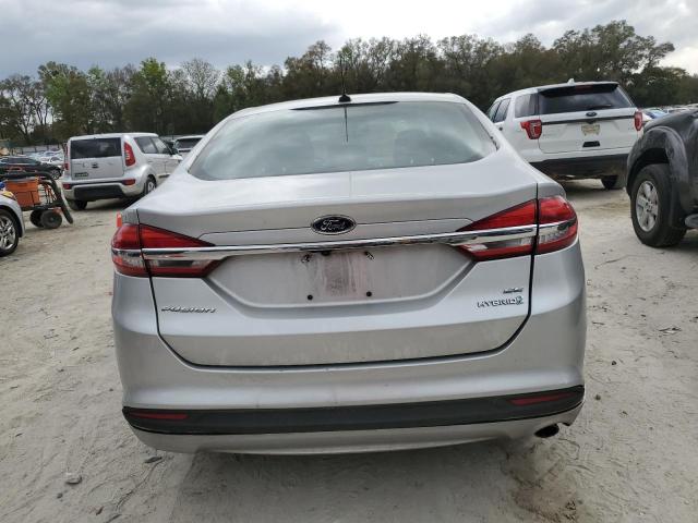 3FA6P0LU1HR381489 - 2017 FORD FUSION SE HYBRID SILVER photo 6