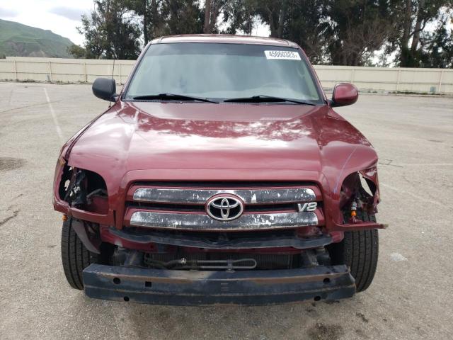 5TBRT34173S375817 - 2003 TOYOTA TUNDRA ACCESS CAB SR5 BURGUNDY photo 5