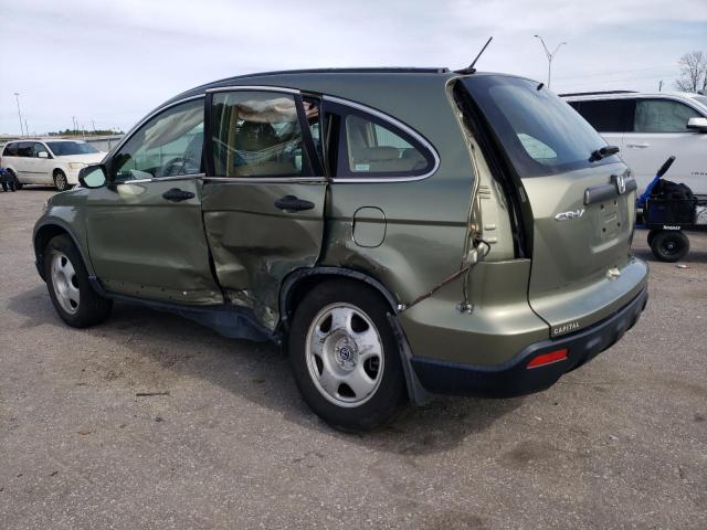 JHLRE48397C092073 - 2007 HONDA CR-V LX GREEN photo 2