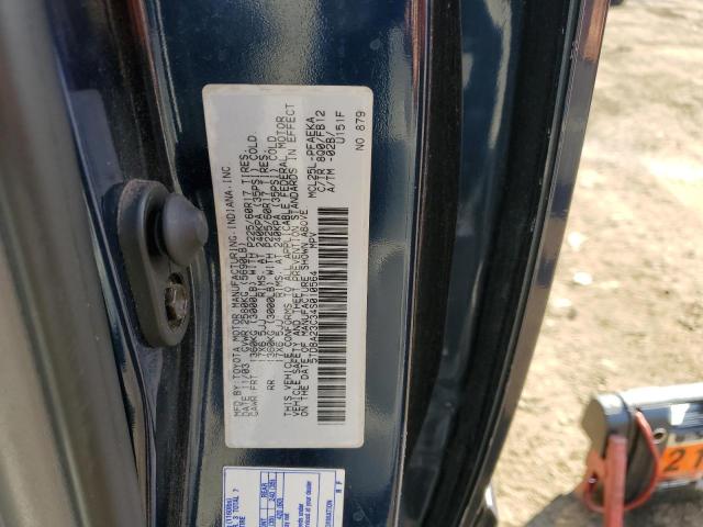 5TDBA23C34S010564 - 2004 TOYOTA SIENNA LE BLUE photo 12